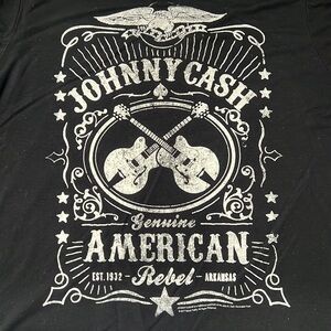 Johnny Cash Graphic TShirt Black Size Large